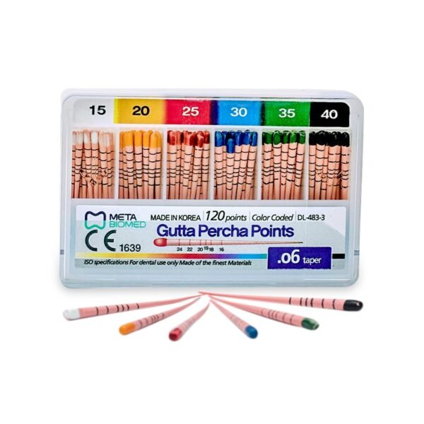 Meta Biomed Gutta Percha Points 0.06 Taper GP 1